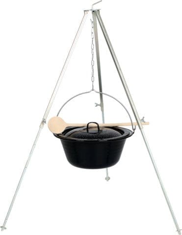 Su-Deco Gulaschkessel-Set 4-teilig 10 Liter schwarz granit
