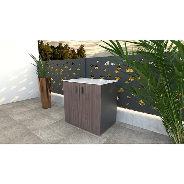 Bellano Living Element für Outdoorküchen inkl. 2 Türen walnuss