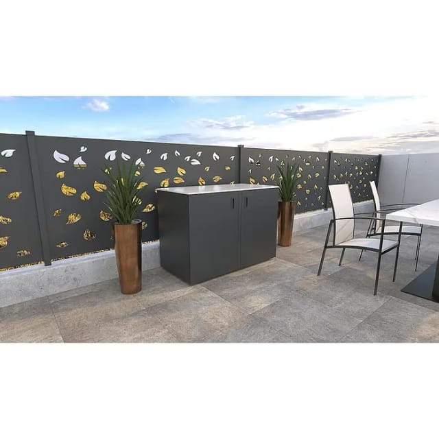 Bellano Living Eck Element für Outdoorküchen inkl. 2 Türen anthrazit