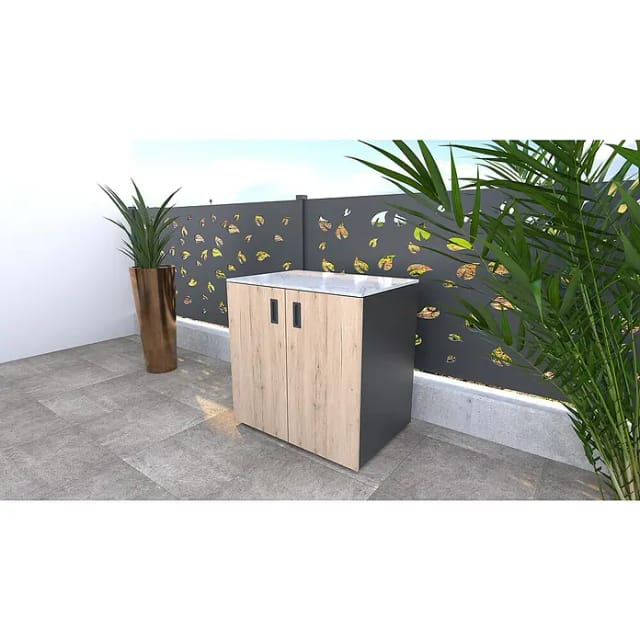 Bellano Living Element für Outdoorküchen inkl. 2 Türen eiche