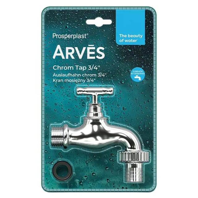 Arves Auslaufhahn 3/4'' (19 mm) Chrom