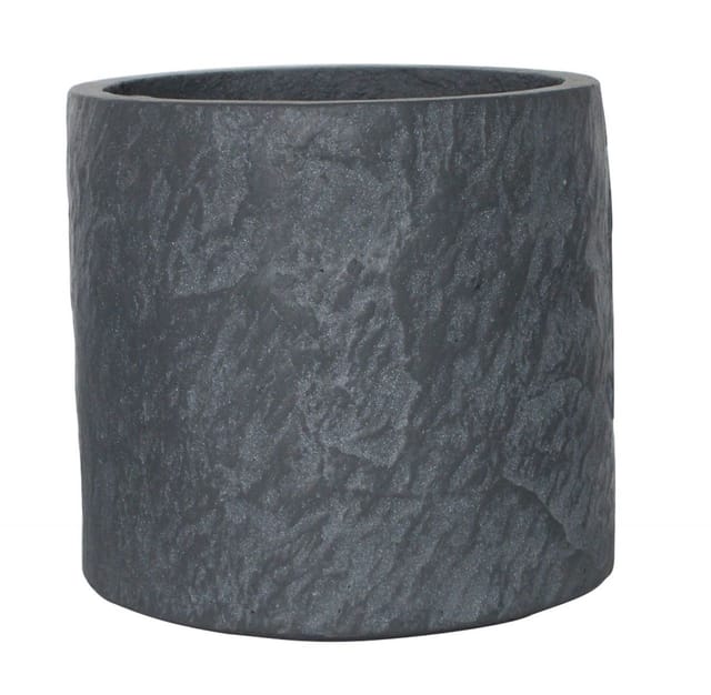 TrendLine Pflanztopf Ø 18 x 18 cm grau Schieferoptik
