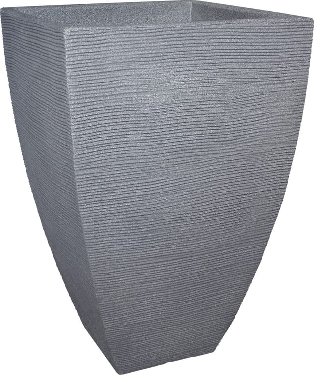Geli Pflanztopf mit Rillen 40 x 40 x 60 cm betonfarbe