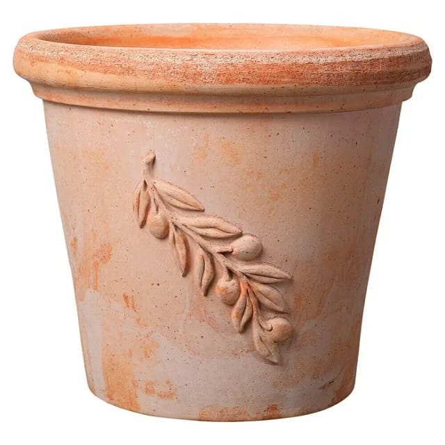 Deroma Pflanztopf Cilindro Olive terracotta Ø 30 cm