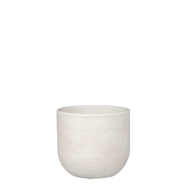 Mica Blumentopf Nora off white 15 x 16 cm