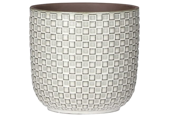 Mica Übertopf Daan Ø 13 x 13,5 cm weiß