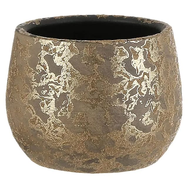 Mica Blumentopf Clemente Ø 13 x 16,5 cm gold