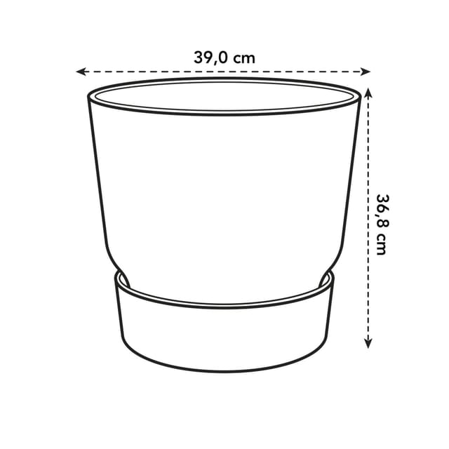 Elho Pflanztopf Greenville beton Ø 40 cm