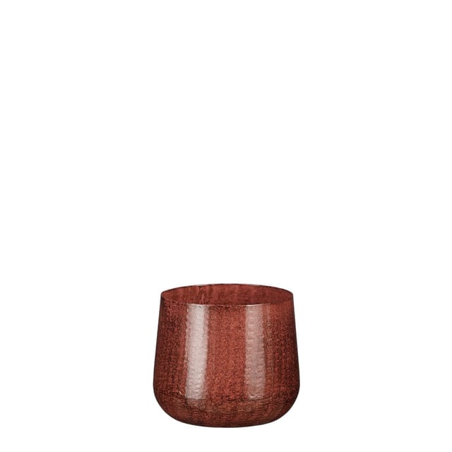 Mica Decorations Blumentopf Eisen Benson Ø 12 x 10 cm dunkel rot