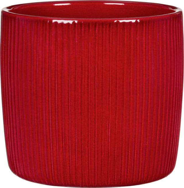 Scheurich Übertopf chili rot 13,5 x 13,5 cm Keramik