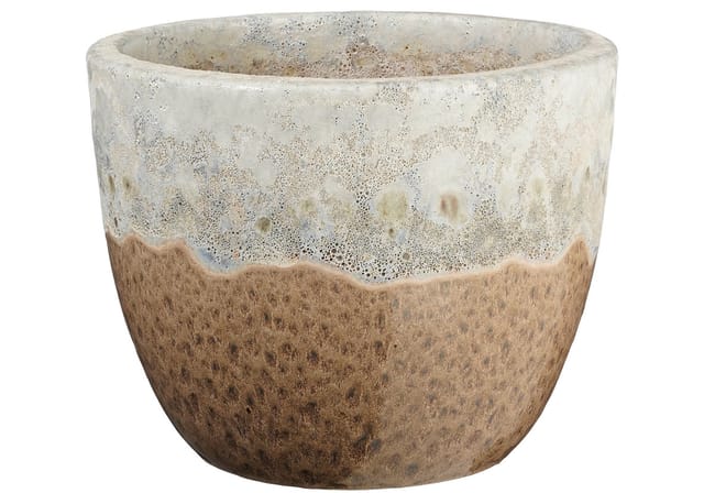 Mica Decorations Pflanztopf Picchu Ø 25 x 20 cm taupe