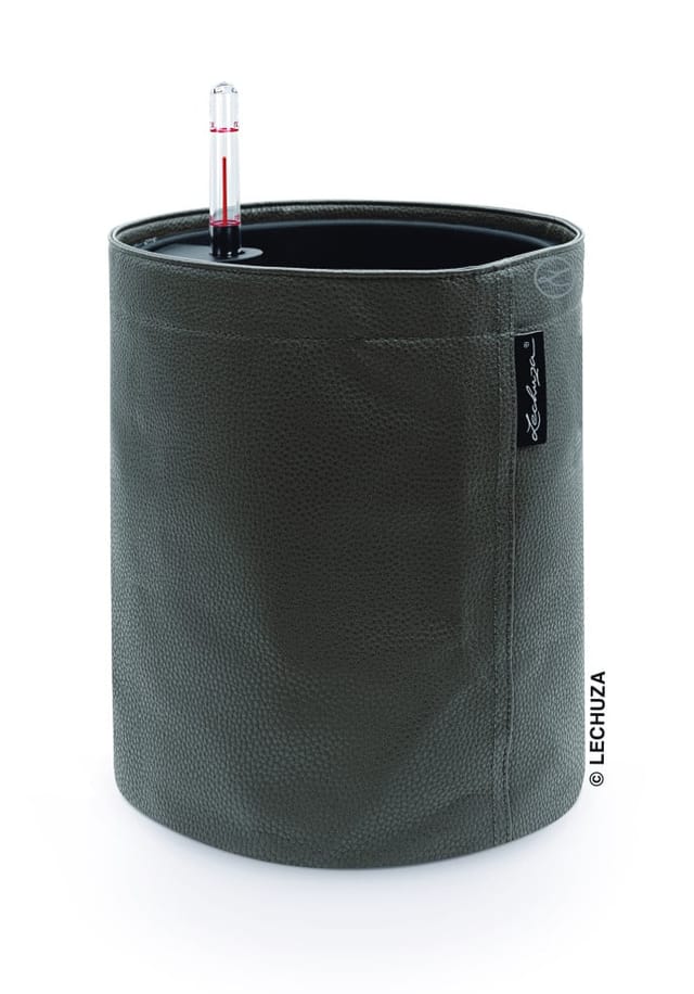 Lechuza Pflanztopf Trendcover 23 cm Kunstleder anthrazit