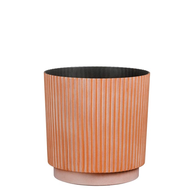Mica Decorations Übertopf Ibarra Kunststoff terra Ø 25 cm