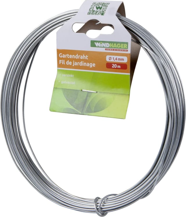 Windhager Gartendraht 1,4 mm 20 m verzinkt
