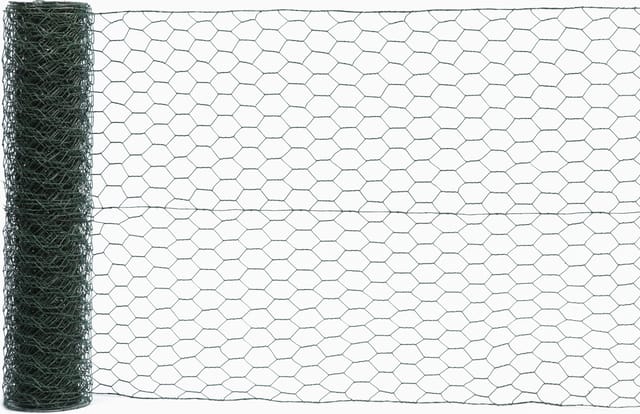 Floraworld Maschendraht-Zaun 10 x 1 m 25 mm Maschenweite moosgrün