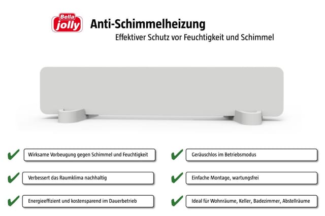 Bella Jolly Infrarotheizung Anti-Schimmel Basis + Erweiterung SHK3 - 10 x 50 cm