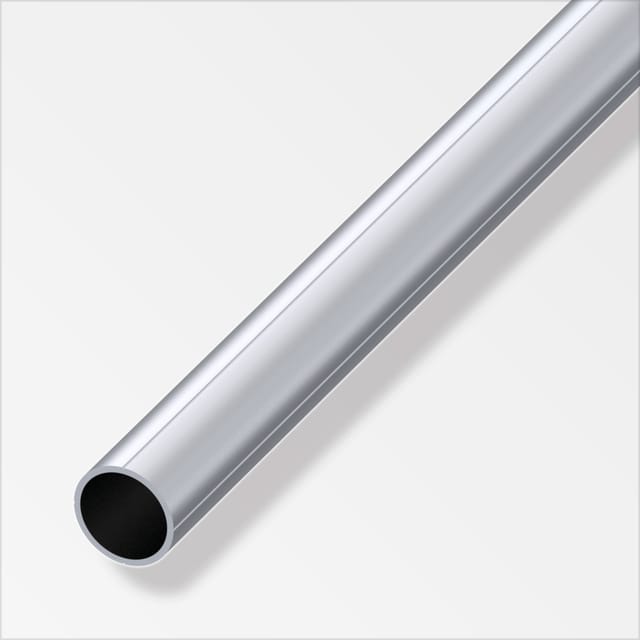 alfer Combitech Rundrohr Aluminium Ø 23,5 mm x 1 m silber