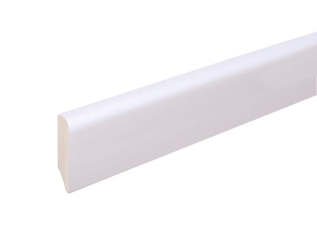 Neuhofer Fußleiste 240 cm 38,5 mm x 10 mm Uni weiß
