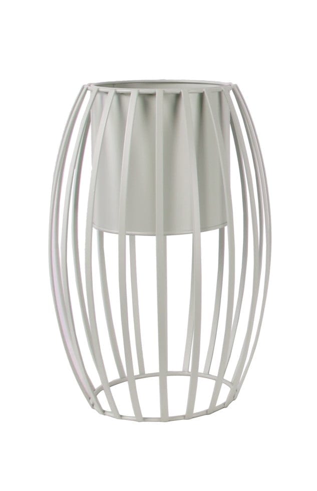 TrendLine Pflanztopf Metall Ø 20,5 x 30 cm weiß