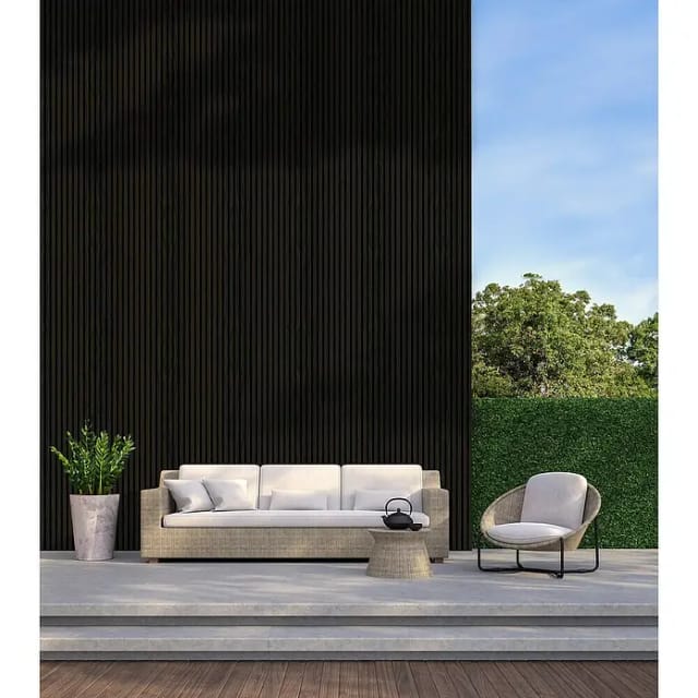Neuhofer Akustikpaneel Eiche foliert 240 x 57,2 x 1,9 cm braun dunkel