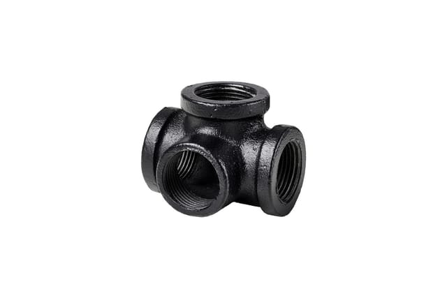 Dolle Eckverbinder für Pipe-Regalsystem 90° 20 mm (3/4) schwarz matt 4 Stück