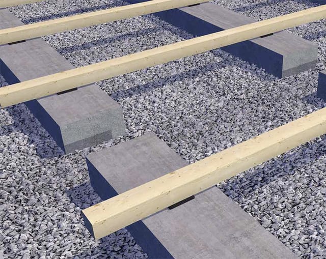HSI Terra Unterlegpads für Terrasse 7 x 7 x 1 cm Kautschukgranulat schwarz - 50 Stk.