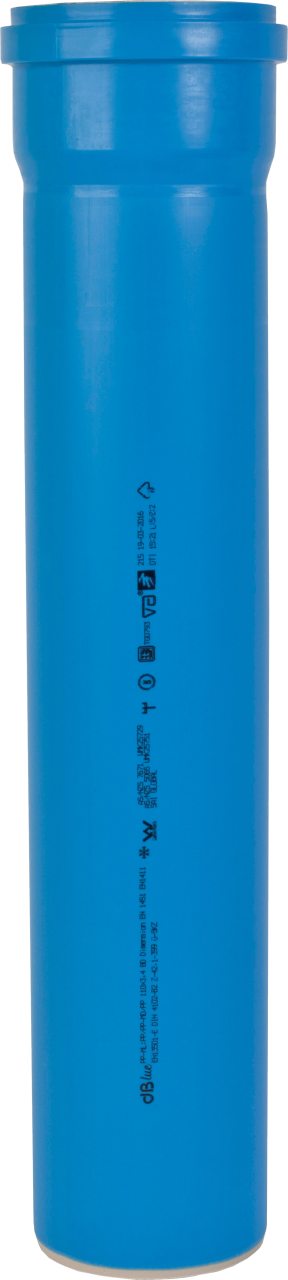 Marley Abwasserrohr dBlue DN 90 schalldämmend 200 cm blau