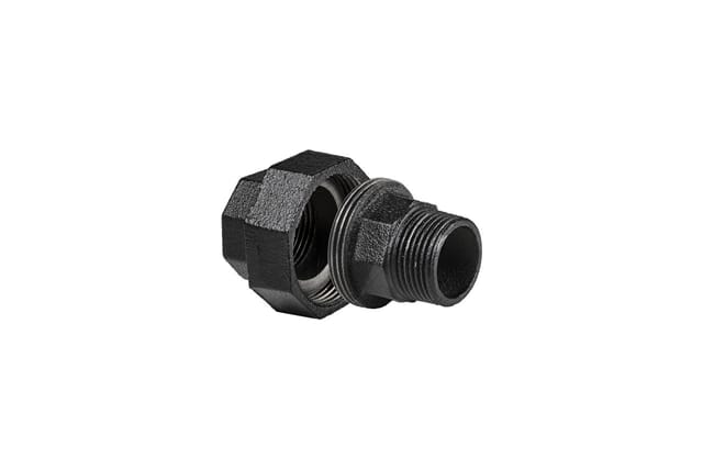 Dolle Verbindungsstück für Pipe-Regalsystem 20 mm (3/4) schwarz matt