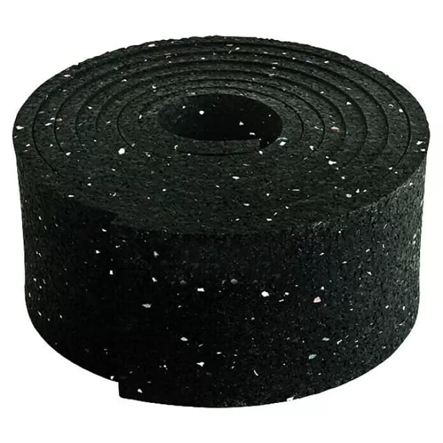 HSI Terra Unterlegpad auf Rolle für Terrasse 2,01 x 7 cm Naturkautschuk schwarz