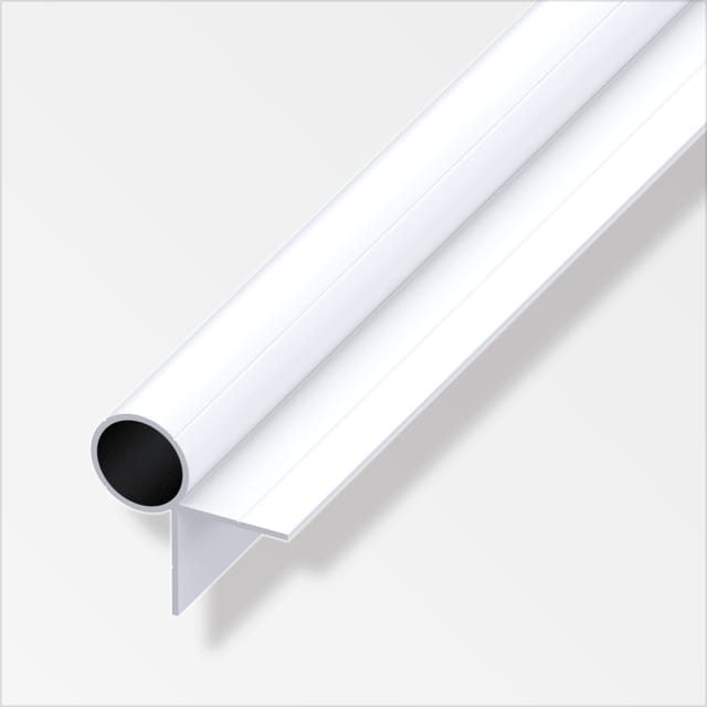alfer Combitech Rundrohr Aluminium Ø 23,5 mm x 1 m weiß