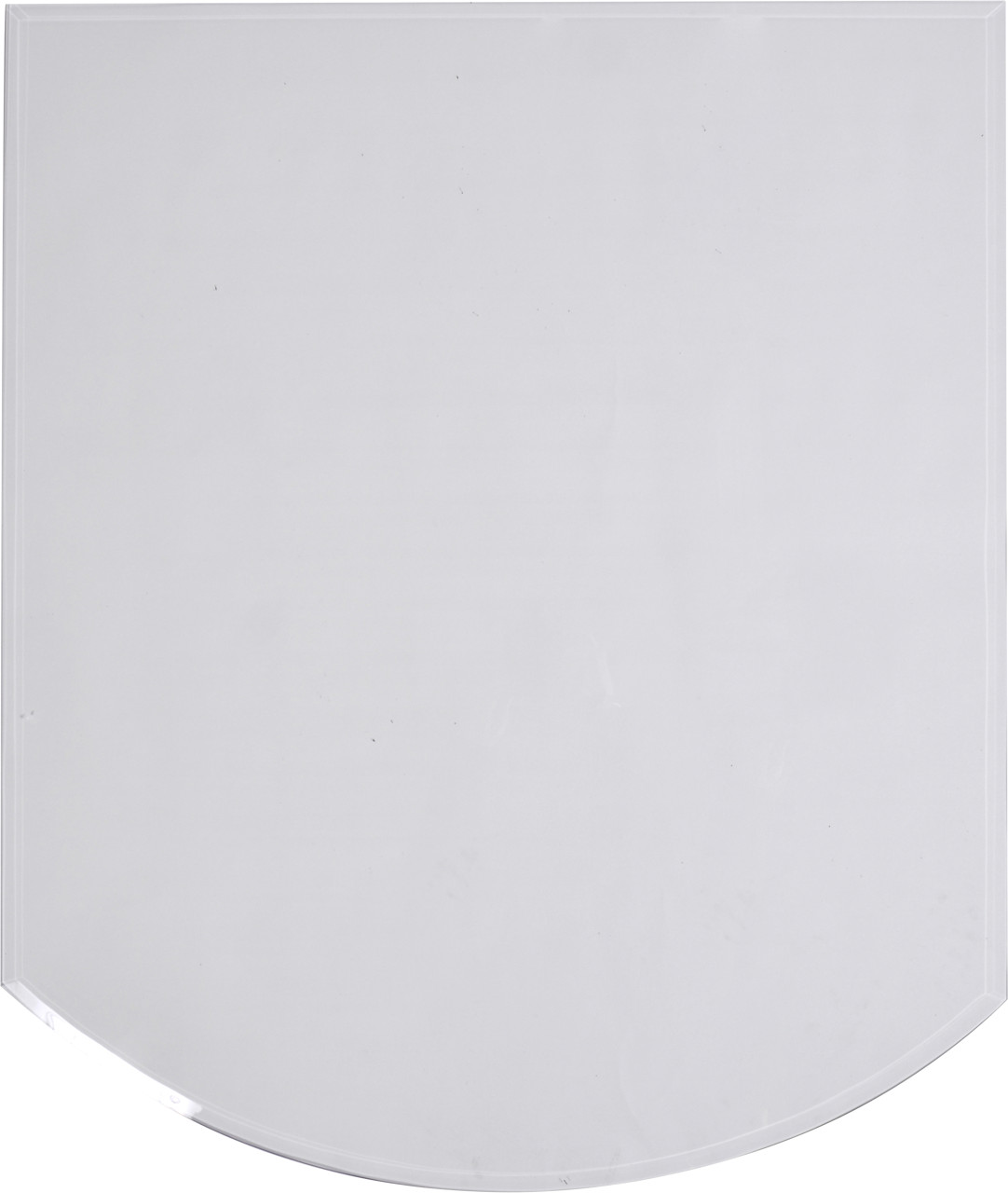 FireFix Glasbodenplatte mit Facette 100 x 120 cm segmentbogen klarglas Bild 2