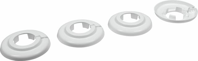 Cornat Heizungsrosette Ø 6,5 x 2,8 cm weiß - 4 Stück
