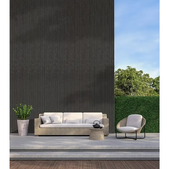 Neuhofer Akustikpaneel Beton foliert 240 x 57,2 x 1,9 cm grau