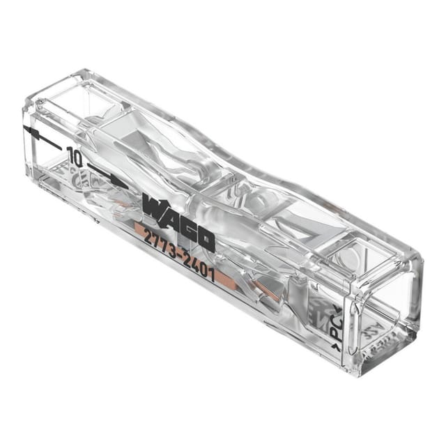Wago Compact Durchgangsverbinder zum Stecken 2 Leiter 1,5 - 4 mm² - 10 Stück
