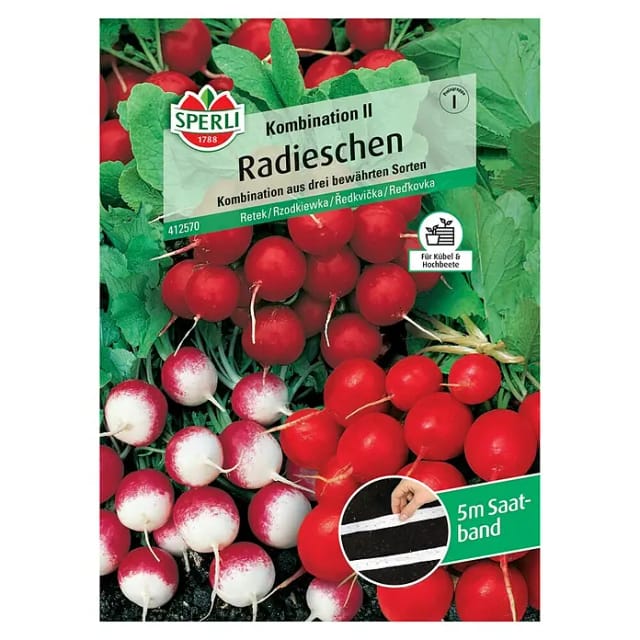 Sperli Saatgut Radieschen Kombination II für bis zu 5 lfd. Meter