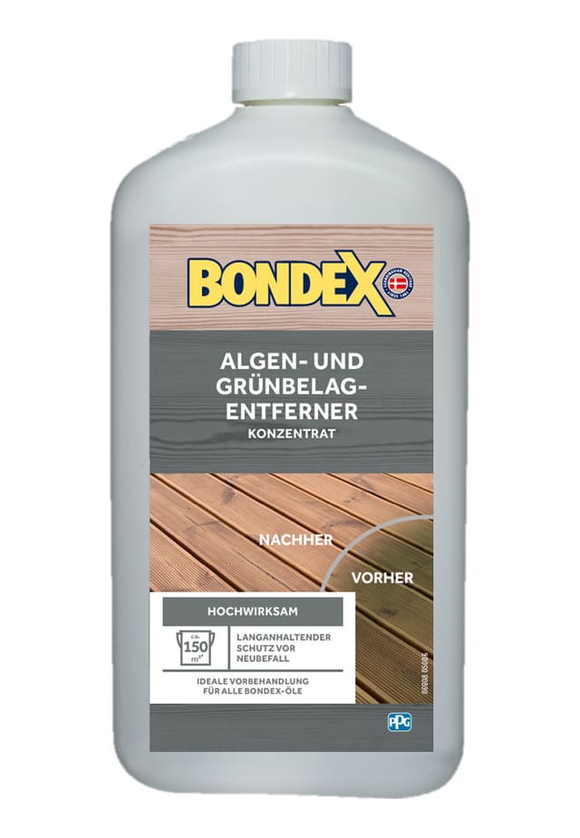 Bondex Algen- und Grünbelags-Entferner Konzentrat Farblos 1 L