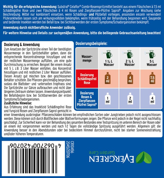 Substral Universal Pilzfrei Saprol N 4 x 4 ml