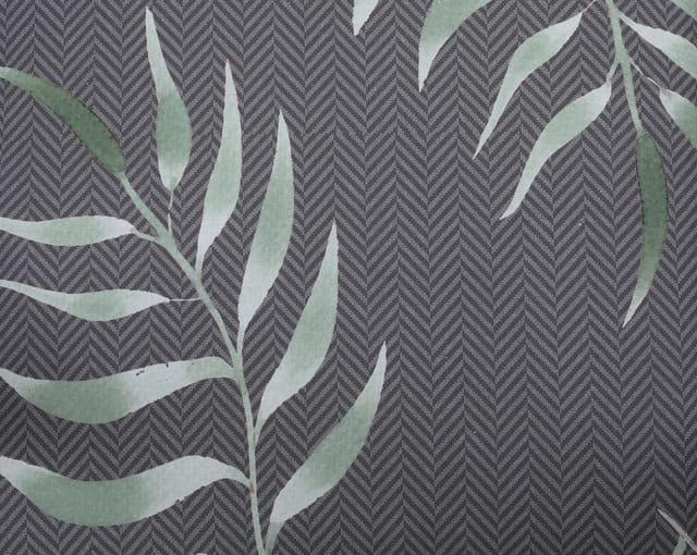 GO-DE Gartenstuhlauflagen mittellehner 108 x 50 x 7 cm Gräser-Motiv anthrazit