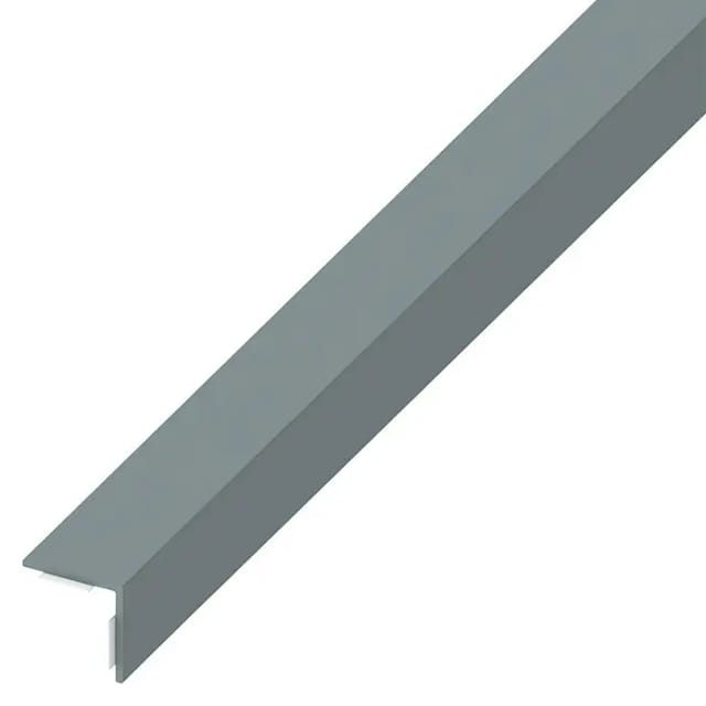alfer Winkel PVC 1 m x 30 × 30 mm selbstklebend verkehrsgrau