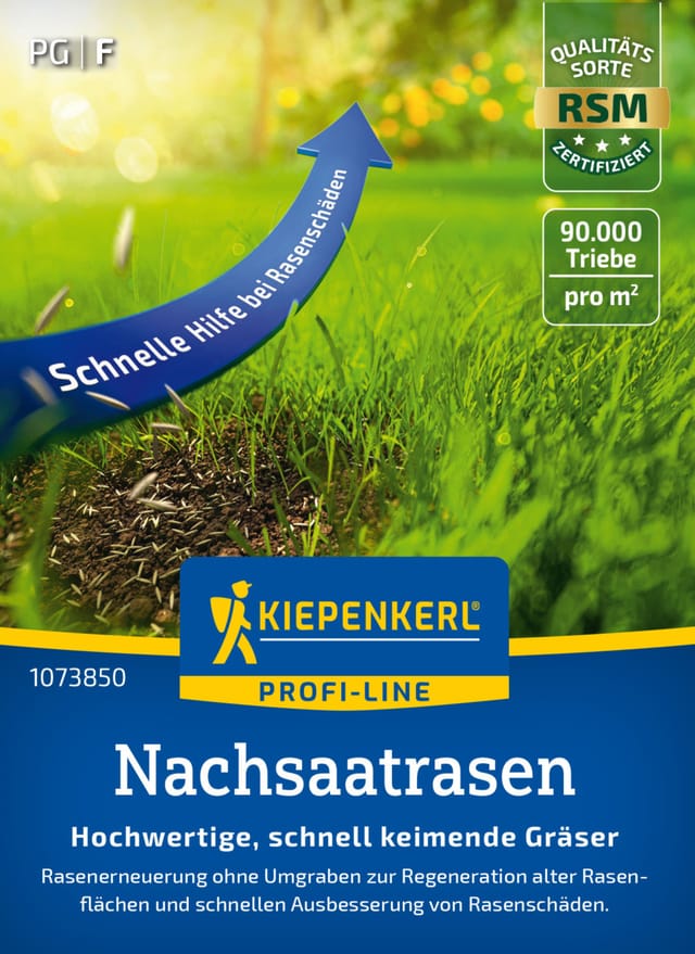 Kiepenkerl Profi-Line Rasensamen Nachsaat-Rasen Complete für ca. 1 - 2 m²