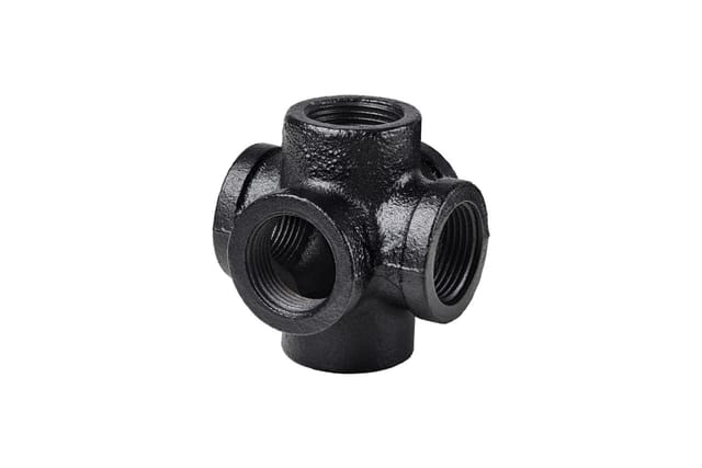 Dolle Eckverbinder für Pipe-Regalsystem 90° 20 mm (3/4) schwarz matt 6 Stück