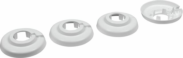 Cornat Heizungsrosette Ø 4,8 x 1,8 cm weiß - 4 Stück