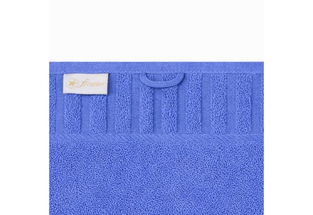 Seiftuch Uni Baumwolle 30 x 30 cm mittelblau