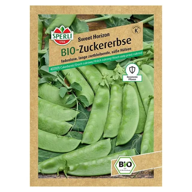 Sperli Saatgut BIO Zuckererbsen für bis zu 3-4 lfd. Meter