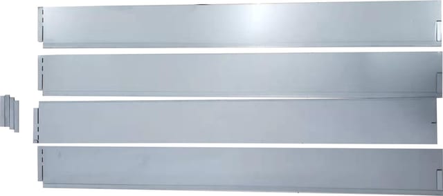 TrendLine Rasenkante Metall 1,19 m x 13 cm verzinkt - 4 Stück