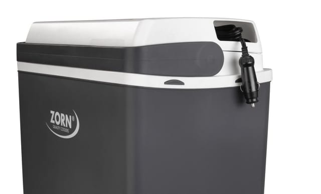 Zorn Kühlbox elektrisch ZA24 12V Anschluss Auto & Caravan grau/weiß 21,9 L