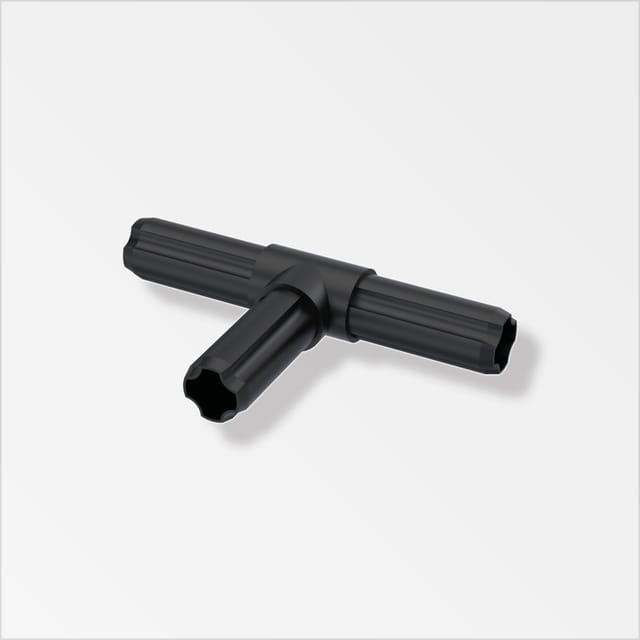 alfer Combitech T-Verbinder Winkel Kunststoff 23,5 mm schwarz
