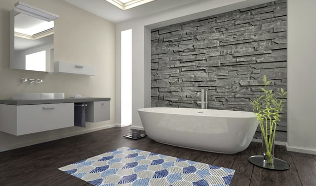d-c-fix Weichschaummatte Seashells 80 x 50 cm beige/blau