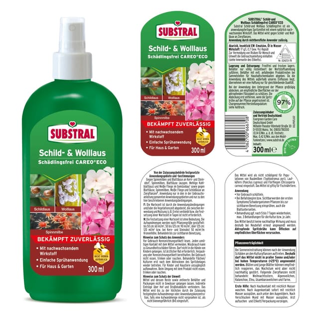 Substral Careo Eco Schild- und Wolllaus Schädlingsfrei 300 ml