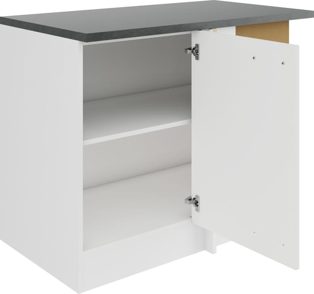 Optifit Eckunterschrank Oslo 214 weiß 110 cm